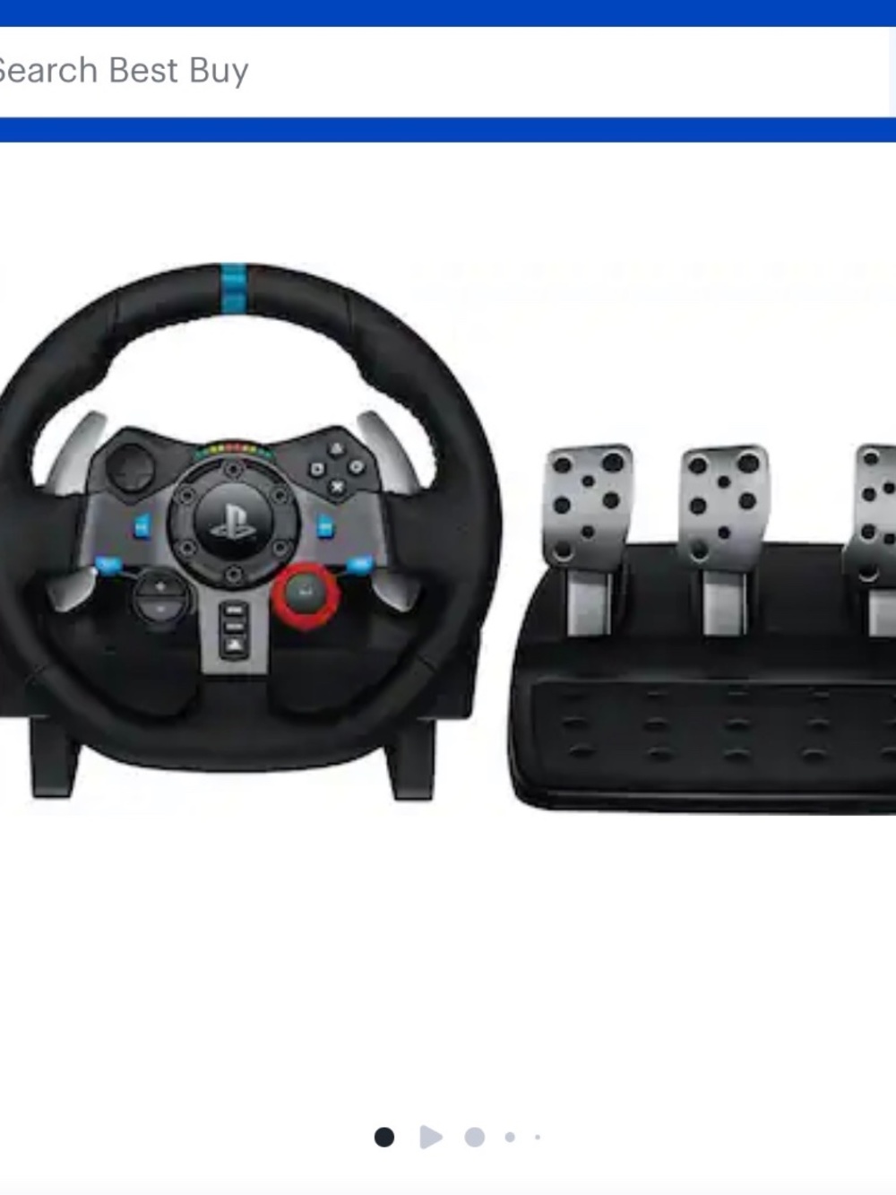 Logitech - G29 Driving Force Racing Wheel and Floor Pedals for PS5, PS4, PC, Mac